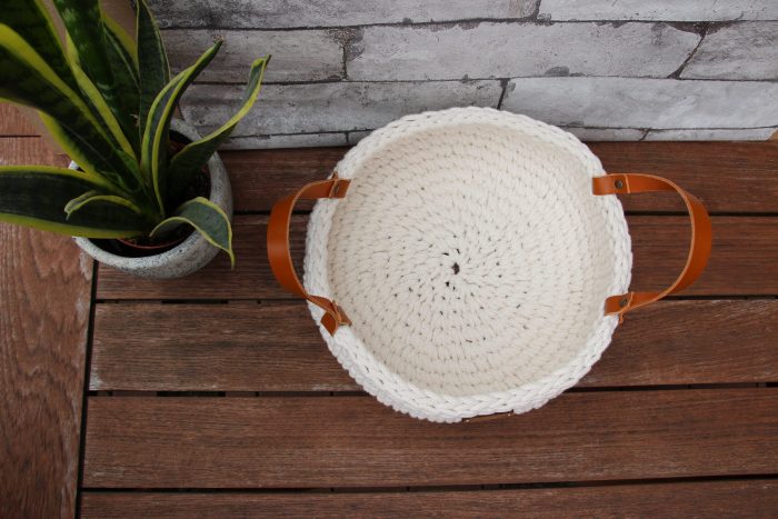 corbeille ronde en coton