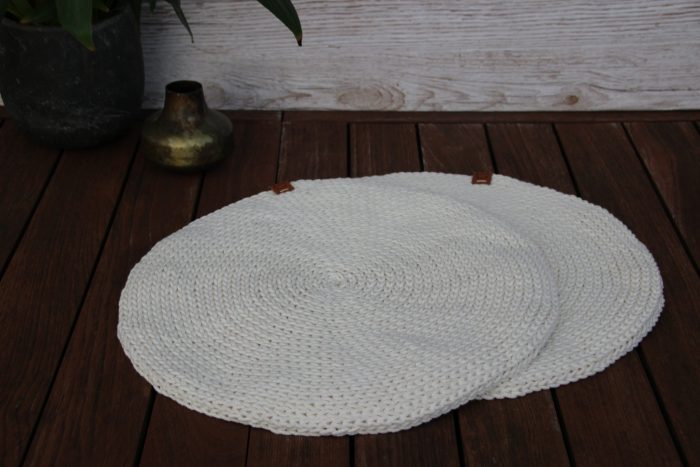 sets de table ronds en coton