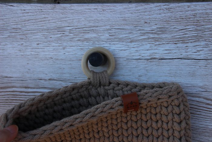 panier plat crochet