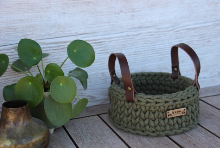 petit corbeille au crochet