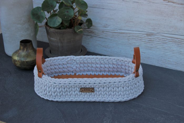 corbeille crochet moderne