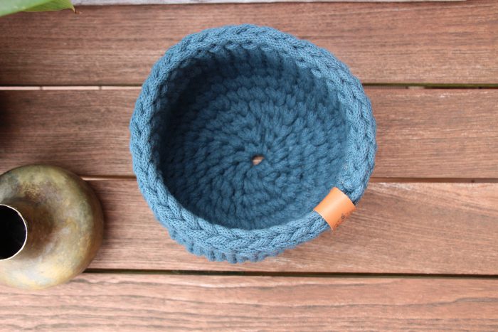 petit panier rond en coton