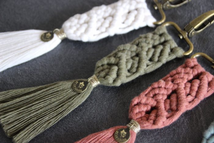 porte clés macramé