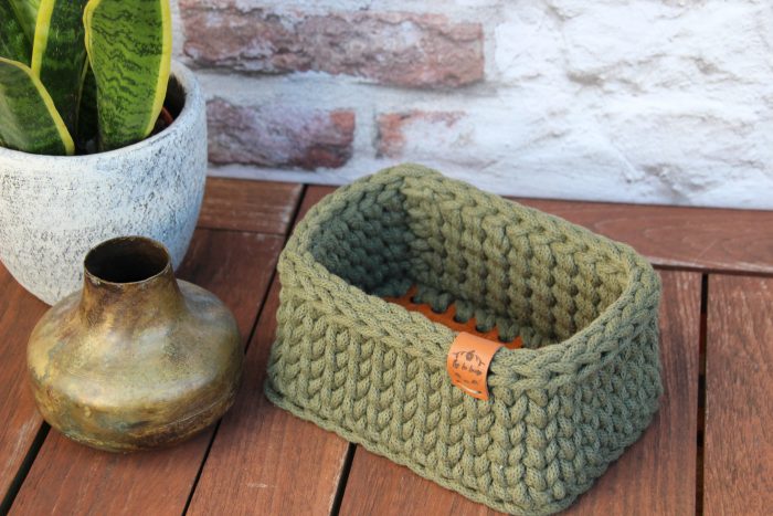 panier rectangulaire SUZANNE, taille S (12 cm x 17 cm), 18 coloris au choix – Image 12