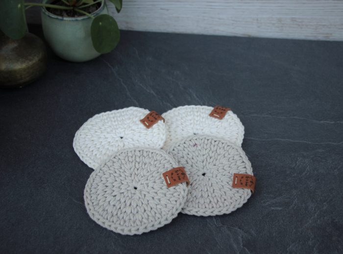 sous-tasses en coton recyclé