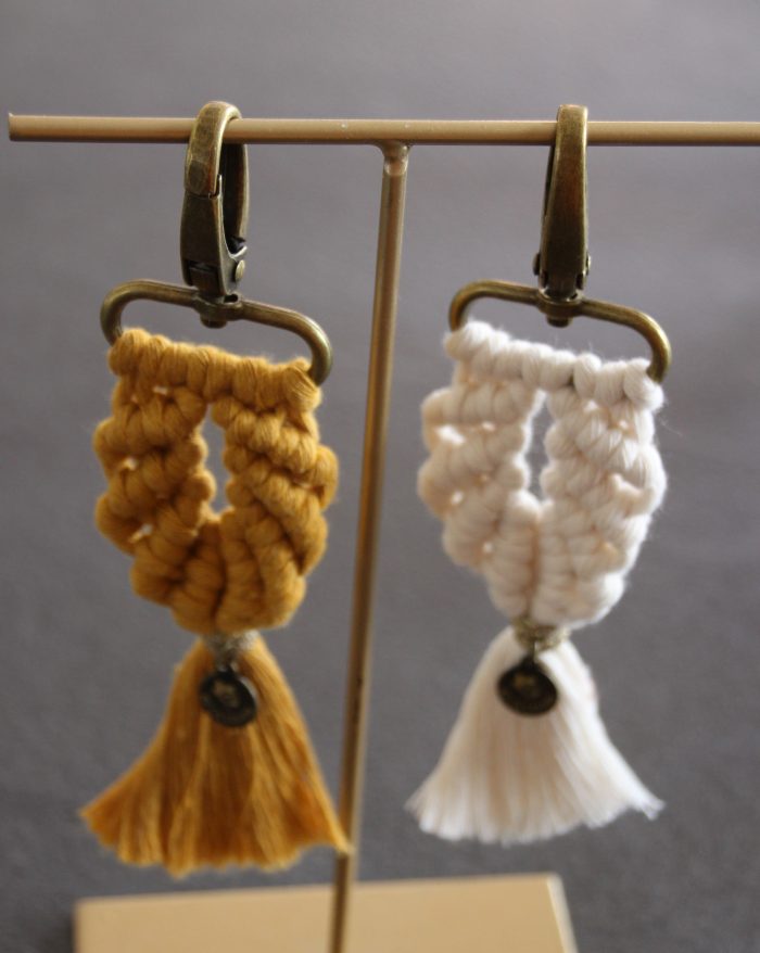 porte clés macramé