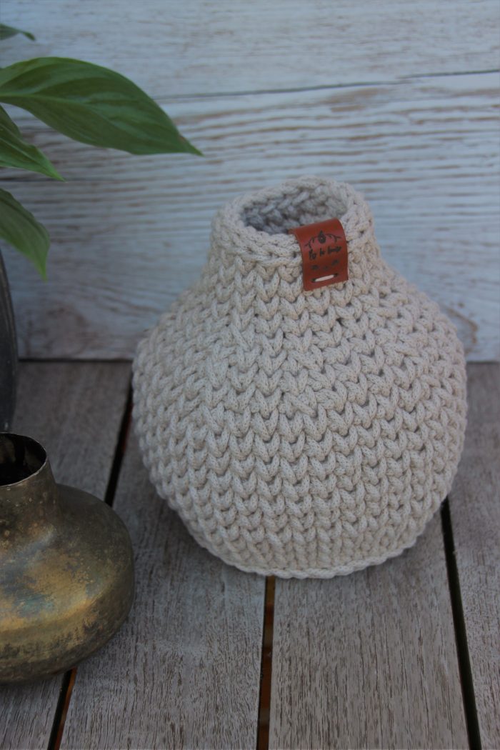 vase boule en coton