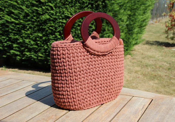 Panier MANON: Petit panier à fond rigide, et anses en bois, 18 Coloris au choix – Image 9