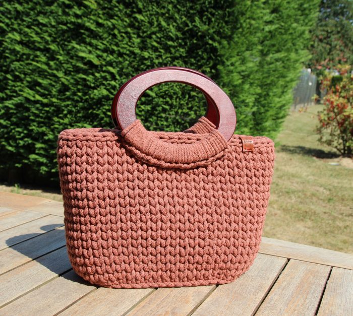 Panier MANON: Petit panier à fond rigide, et anses en bois, 18 Coloris au choix – Image 7