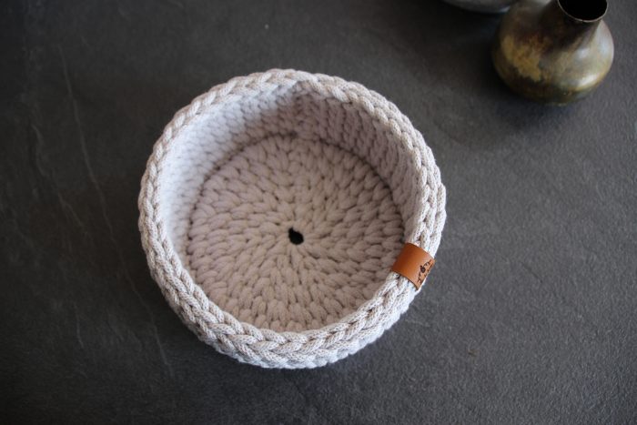 panier rond crochet rigide