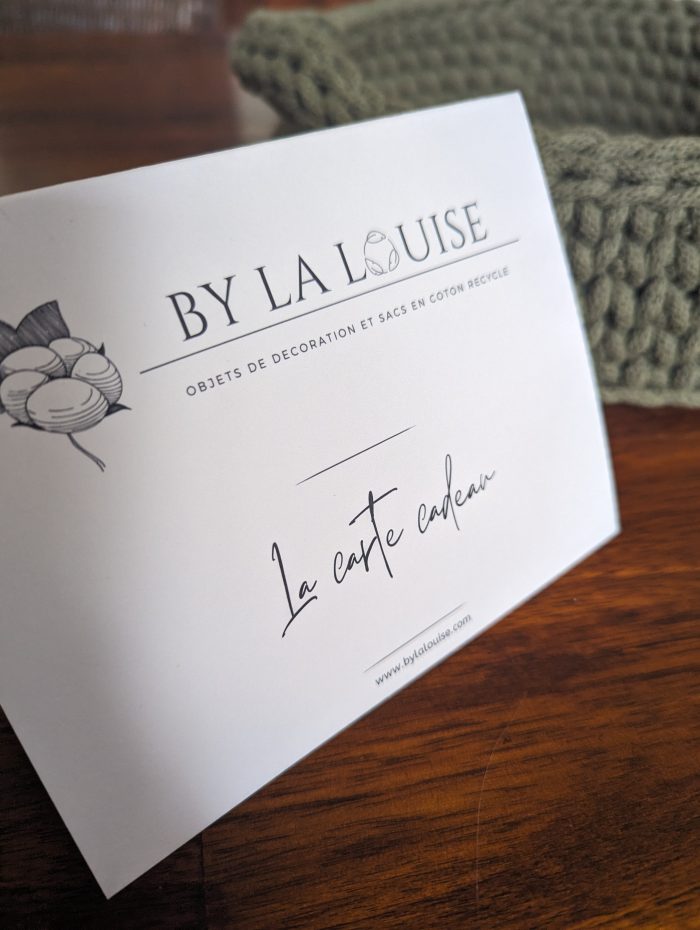 carte cadeau By La Louise