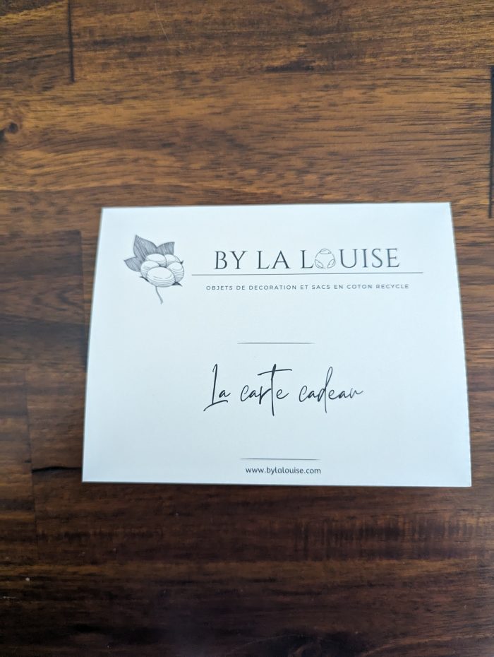 carte cadeau By La Louise