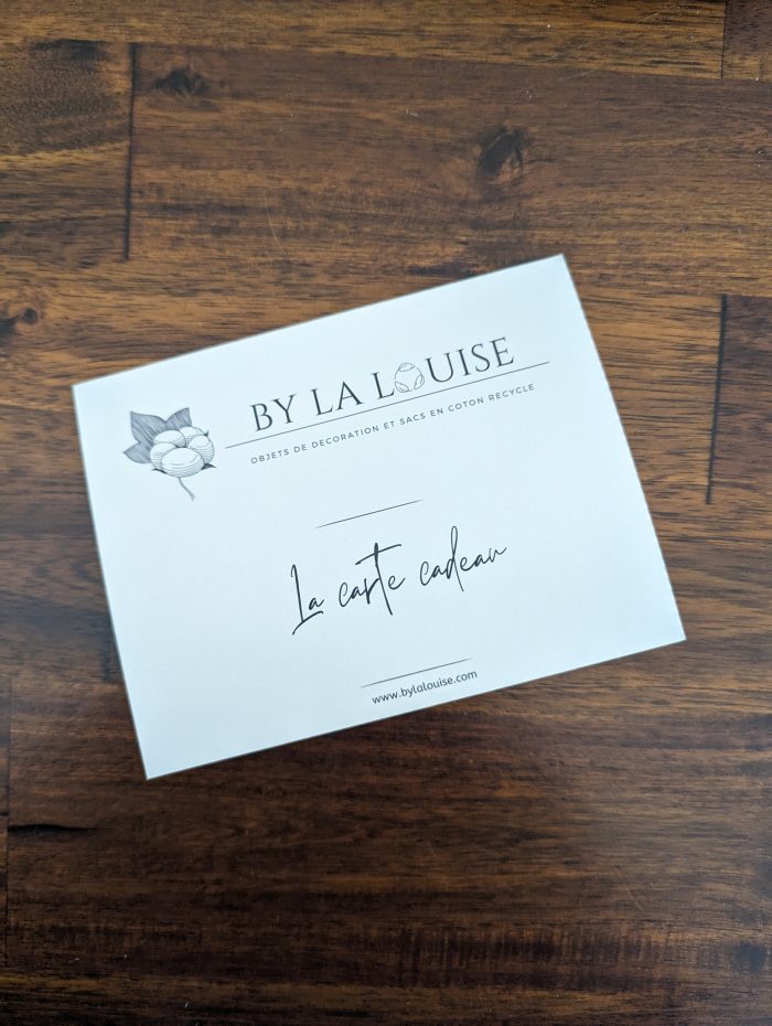 carte cadeau By La Louise