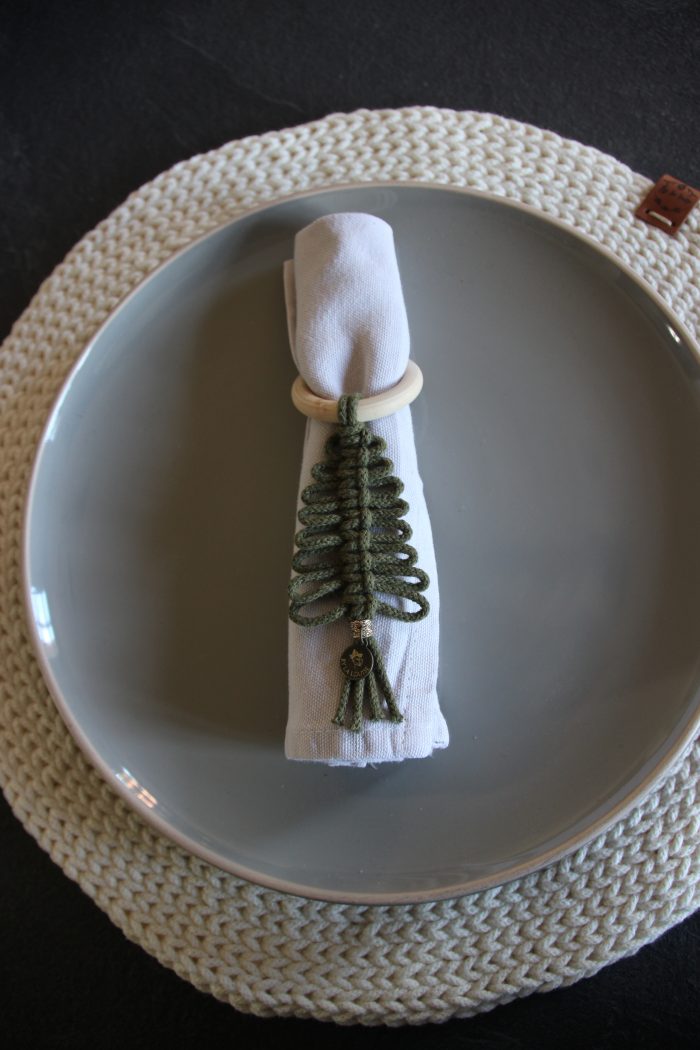 Rond de serviette sapin de Noel