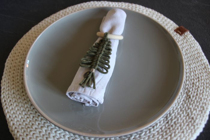 Rond de serviette sapin de Noel