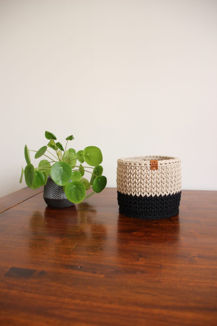 cache pot rustique chic