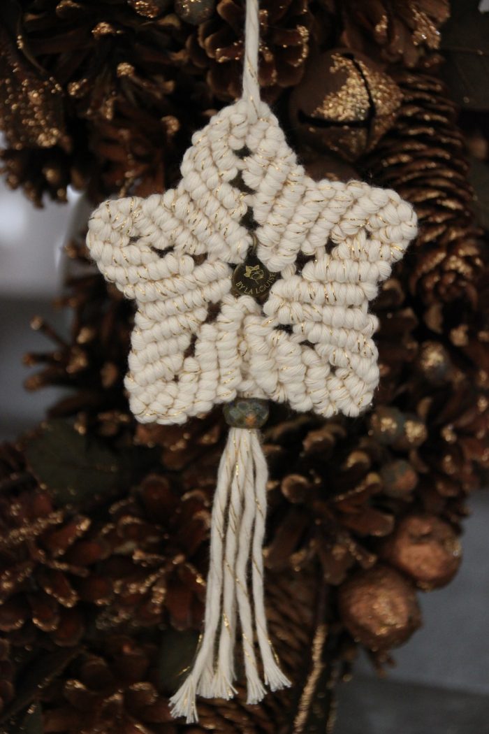 Etoile de noël en Macramé