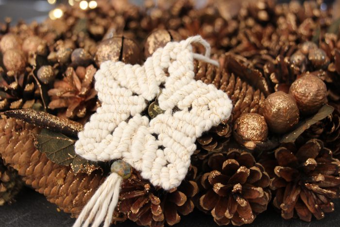Etoile en macramé pour sapin de noel